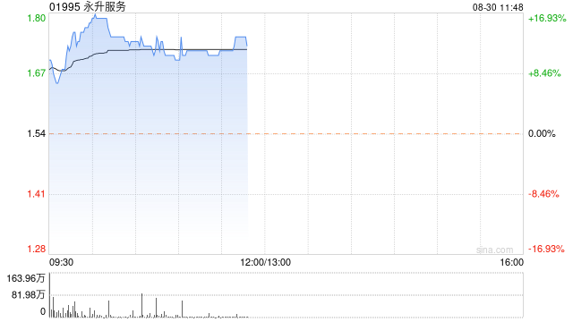 永升服务盘中曾涨超16% 上半年纯利同比增长10.24%